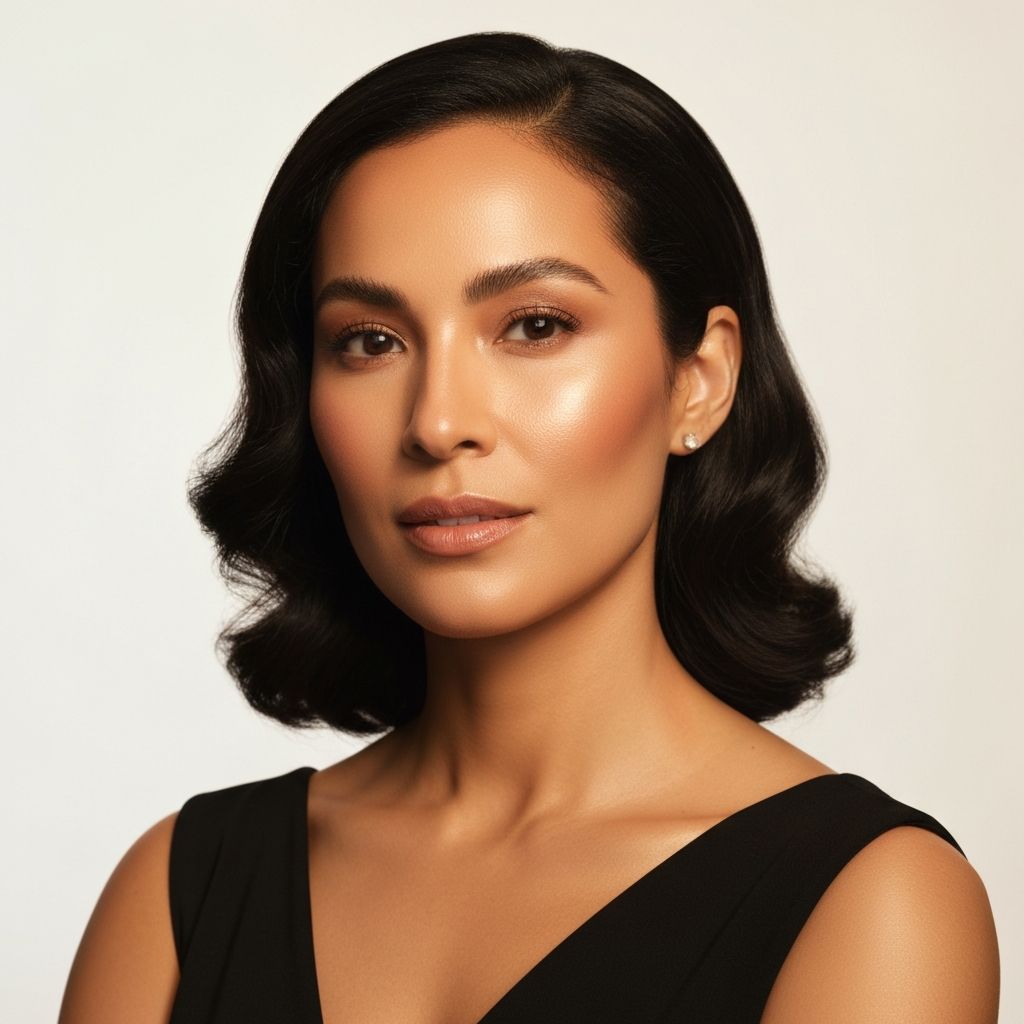 Mulher elegante com beleza natural